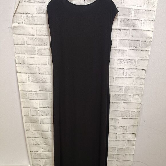 Tommy Bahama Black Sheath Maxi Dress with Cowl Neck - Picture 4 of 4